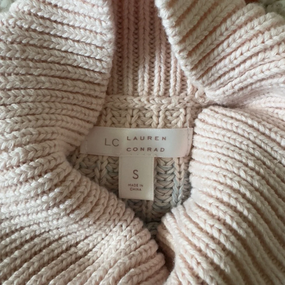 LC Lauren Conrad Funnel Neck Rainbow Sweater - Picture 5 of 5